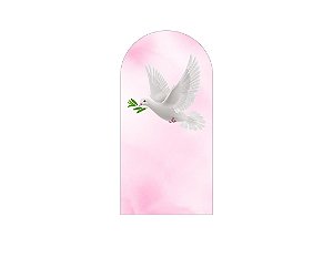 Painel Romano Veste Fácil 1,00x2,00 - Batizado Espirito Santo Rosa 004