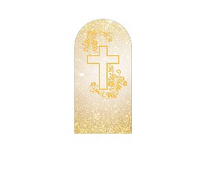 Painel Romano Veste Fácil 1,00x2,00 - Primeira Comunhão Bege Efeito Brilhos 015