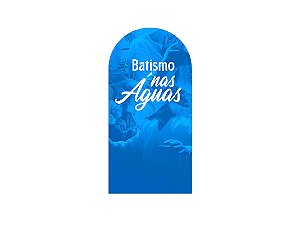 Painel Romano Veste Fácil 1,00x2,00 - Evangélico Batismo nas Águas Azul 057