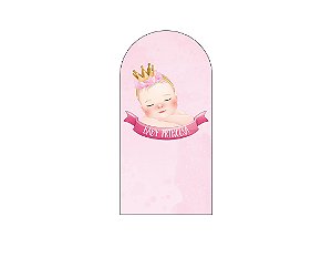 Painel Romano Veste Fácil 1,00x2,00 - Chá de Bebê Menina Rosa 009