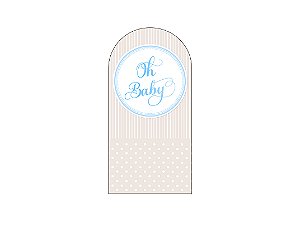 Painel Romano Veste Fácil 1,00x2,00 - Chá de Bebê Oh Baby Azul 044