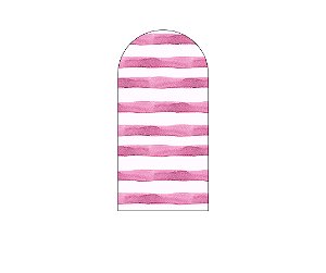 Painel Romano Veste Fácil 1,00x2,00 - Chá de Bebê Listras Rosas 048