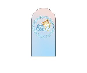 Painel Romano Veste Fácil 1,00x2,00 - Chá de Fraldas Urso Azul 055