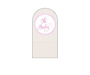 Painel Romano Veste Fácil 1,00x2,00 - Chá de Bebê Oh Baby Rosa 060