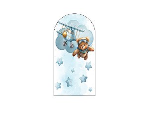 Painel Romano Veste Fácil 1,00x2,00 - Chá de Bebê Urso Aviador 061