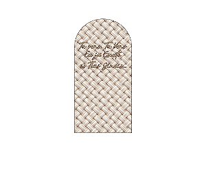 Painel Romano Veste Fácil 1,00x2,00 - Chá de Fraldas Bege Tu Vens 077