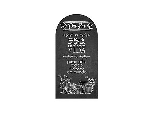Painel Romano Veste Fácil 1,00x2,00 - Chá de Cozinha Chalkboard 001