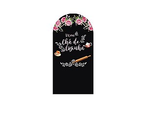 Painel Romano Veste Fácil 1,00x2,00 - Chá de Cozinha Floral Rosa 003