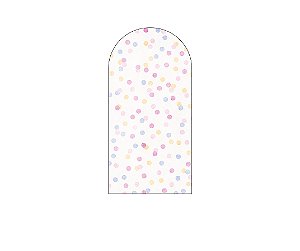 Painel Romano Veste Fácil 1,00x2,00 - Circo Bolinhas Coloridas 009