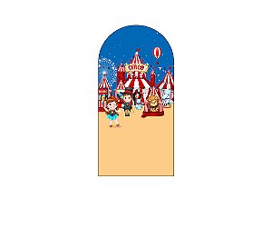 Painel Romano Veste Fácil 1,00x2,00 - Circo Clássico Vermelho e Azul 023