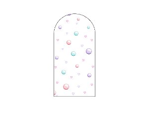 Painel Romano Veste Fácil 1,00x2,00 - Circo Bolinhas Coloridas 028