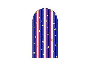 Painel Romano Veste Fácil 1,00x2,00 - Circo Tradicional Azul e Vermelho 037