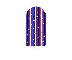 Painel Romano Veste Fácil 1,00x2,00 - Circo Tradicional Azul e Vermelho 037