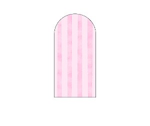 Painel Romano Veste Fácil 1,00x2,00 - Circo Rosa Suave 042