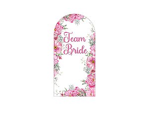 Painel De Festa Romano 1,00x2,00- Team Bride Floral Rosa 008
