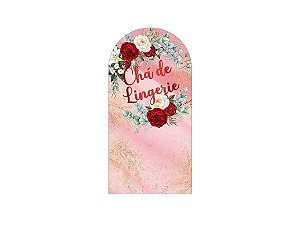 Painel De Festa Romano 1,00x2,00- Chá de Lingerie Efeito Mármore Floral 015