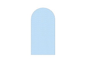 Painel De Festa Romano 1,00x2,00- Cores Neutras Azul 002