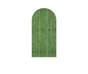 Painel De Festa Romano 1,00x2,00- Efeito Textura Tricô Verde 011