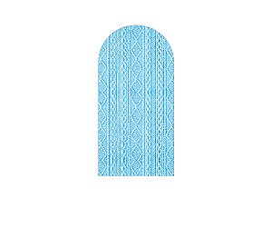 Painel De Festa Romano 1,00x2,00- Efeito Textura Tricô Azul 014