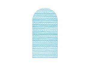 Painel De Festa Romano 1,00x2,00- Efeito Textura Tricô Azul 017