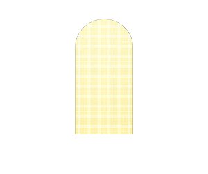 Painel De Festa Romano 1,00x2,00- Xadrez Degradê Amarelo Suave 035