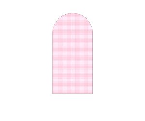 Painel De Festa Romano 1,00x2,00- Xadrez Degradê Rosa Claro 050