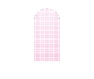 Painel De Festa Romano 1,00x2,00- Xadrez Degradê Rosa Suave 052