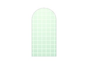 Painel De Festa Romano 1,00x2,00- Xadrez Degradê Verde Suave 055