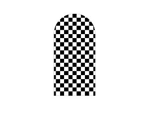 Painel De Festa Romano 1,00x2,00- Estampa Simples Xadrez Preto e Branco 060