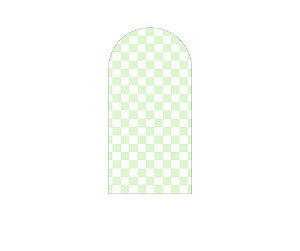 Painel De Festa Romano 1,00x2,00- Estampa Simples Xadrez Verde 062