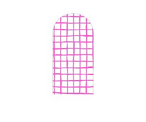Painel De Festa Romano 1,00x2,00- Estampa Grid Quadriculado Rosa 074