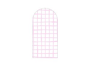 Painel De Festa Romano 1,00x2,00- Estampa Grid Quadriculado Rosa Claro 076