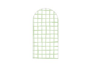 Painel De Festa Romano 1,00x2,00- Estampa Grid Quadriculado Verde 078