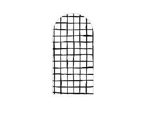 Painel De Festa Romano 1,00x2,00- Estampa Grid Quadriculado Preto e Branco 080