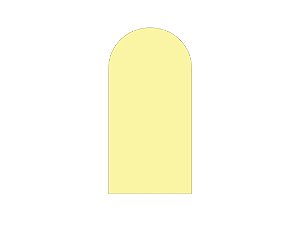 Painel De Festa Romano 1,00x2,00- Cores Neutras Amarelo Liso 083