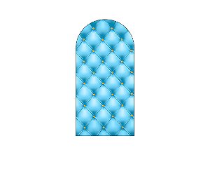 Painel De Festa Romano 1,00x2,00- Realeza Capitonê Azul Claro 015