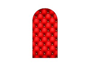 Painel De Festa Romano 1,00x2,00- Realeza Capitonê Vermelho 019