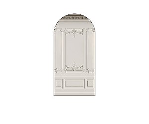Painel De Festa Romano 1,00x2,00- Parede Boiserie Branco 002