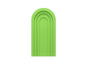 Painel De Festa Romano 1,00x2,00- Parede Arco Portal com Curvas Verde Médio 012
