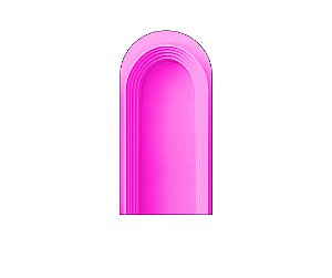 Painel De Festa Romano 1,00x2,00- Parede Arco Portal Curvas Finas Pink 031