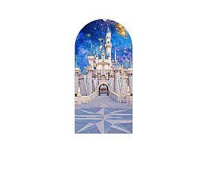 Painel De Festa Romano 1,00x2,00- Castelo Noite 001