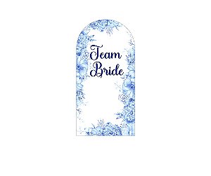 Painel Romano Veste Fácil 1,00x2,00 - Team Bride Floral Azul 006