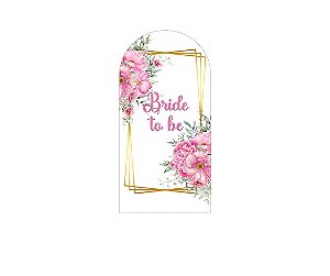 Painel Romano Veste Fácil 1,00x2,00 - Bride to Be Floral Rosa 009
