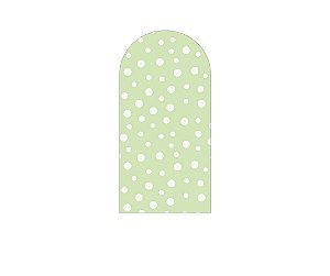 Painel Romano Veste Fácil 1,00x2,00 - Verde Claro com Poás 010