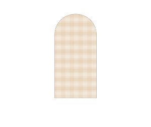 Painel Romano Veste Fácil 1,00x2,00 - Camadas Xadrez Degradê Bege 040