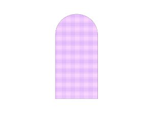 Painel Romano Veste Fácil 1,00x2,00 - Camadas Xadrez Lilás 044