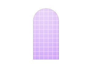 Painel Romano Veste Fácil 1,00x2,00 - Xadrez Degradê Lilás 045
