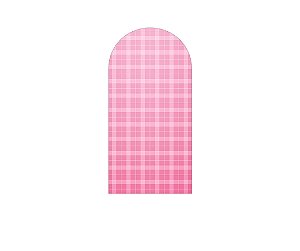 Painel Romano Veste Fácil 1,00x2,00 - Xadrez Degradê Pink 051