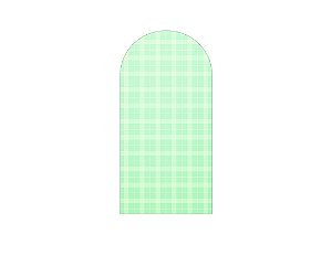 Painel Romano Veste Fácil 1,00x2,00 - Xadrez Degradê Verde  Claro 054