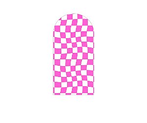 Painel Romano Veste Fácil 1,00x2,00 - Estampa Quadriculado Retrô Rosa 075